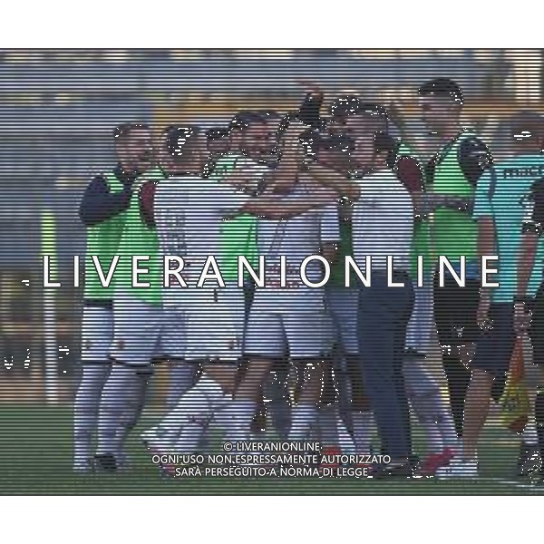 PISTOIESE - REGGIANA CAMPIONATO CALCIO SERIE C LEGA PRO 18.09.2021 NELLA FOTO ESULTANZA DOPO IL GOL DI MARCO ROSAFIO - ABBRACCIO ©SANTANDREA /AGENZIA ALDO LIVERANI SAS