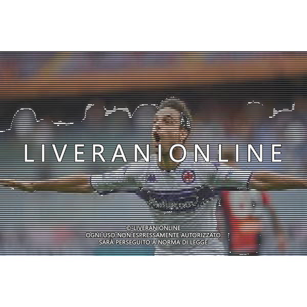 VigoD/LMedia - Genoa CFC vs ACF Fiorentina - Italian football Serie A match 2021/2022 18 September 2021 - Luigi Ferraris stadium, Genova, Italy Photo showing: Giacomo BONAVENTURA (Fiorentina), celebrates after scoring a goal @VigoD/LMedia/ AGENZIA ALDO LIVERANI SAS