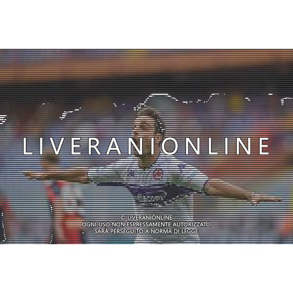 VigoD/LMedia - Genoa CFC vs ACF Fiorentina - Italian football Serie A match 2021/2022 18 September 2021 - Luigi Ferraris stadium, Genova, Italy Photo showing: Giacomo BONAVENTURA (Fiorentina), celebrates after scoring a goal @VigoD/LMedia/ AGENZIA ALDO LIVERANI SAS