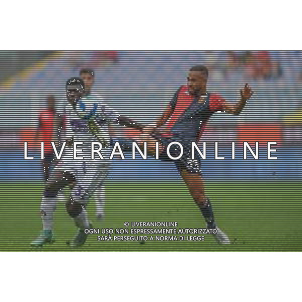 VigoD/LMedia - Genoa CFC vs ACF Fiorentina - Italian football Serie A match 2021/2022 18 September 2021 - Luigi Ferraris stadium, Genova, Italy Photo showing: Alfred Duncan (Fiorentina), Hernani (Genoa) @VigoD/LMedia/ AGENZIA ALDO LIVERANI SAS