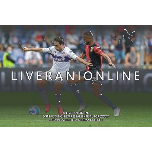 VigoD/LMedia - Genoa CFC vs ACF Fiorentina - Italian football Serie A match 2021/2022 18 September 2021 - Luigi Ferraris stadium, Genova, Italy Photo showing: Giacomo BONAVENTURA (Fiorentina), Hernani (Genoa) @VigoD/LMedia/ AGENZIA ALDO LIVERANI SAS
