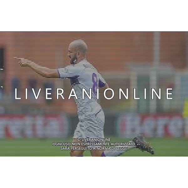 VigoD/LMedia - Genoa CFC vs ACF Fiorentina - Italian football Serie A match 2021/2022 18 September 2021 - Luigi Ferraris stadium, Genova, Italy Photo showing: Riccardo SAPONARA (Fiorentina), celebrates after scoring a goal @VigoD/LMedia/ AGENZIA ALDO LIVERANI SAS