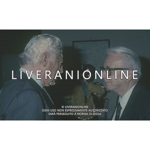 RETROSPETTIVA ENZO BIAGI GIORNALISTA E SCRITTORE E CONDUTTORE TELEVISIVO NELLA FOTO ENZO BIAGI A MILANO CON GIANNI AGNELLI NELL\'ANNO 1987 AG ALDO LIVERANI SAS