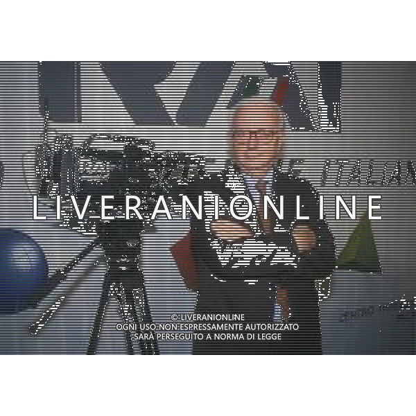 RETROSPETTIVA ENZO BIAGI GIORNALISTA E SCRITTORE E CONDUTTORE TELEVISIVO  NELLA FOTO ENZO BIAGI NELL\'ANNO 1991 AG ALDO LIVERANI SAS 