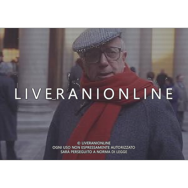 RETROSPETTIVA ENZO BIAGI GIORNALISTA E SCRITTORE E CONDUTTORE TELEVISIVO  NELLA FOTO ENZO BIAGI NELL\'ANNO 1990 AG ALDO LIVERANI SAS 