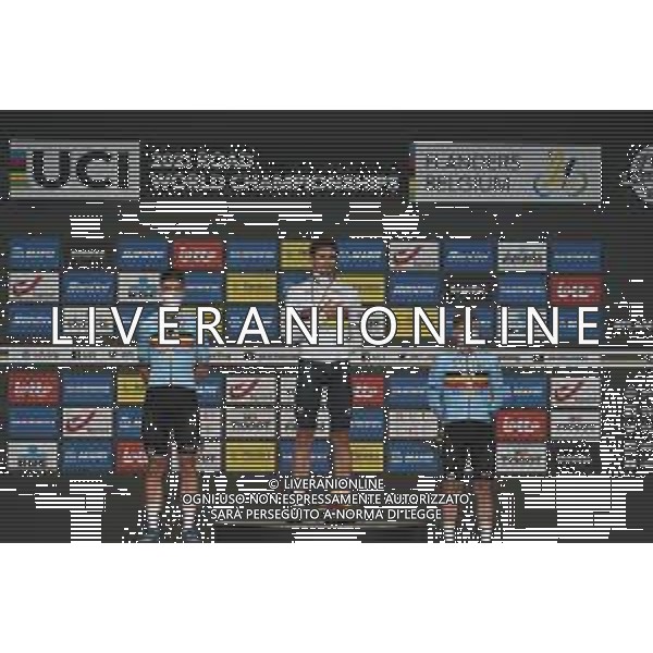 19-09-2021 World Championships Elite Cronometro; 2021, Ineos Grenadiers; 2021, Jumbo - Visma; 2021, Deceuninck - Quick Step; Ganna, Filippo; Van Aert, Wout; Evenepoel, Remco; Brugge; ©SIROTTI / AGENZIA ALDO LIVERANI SAS