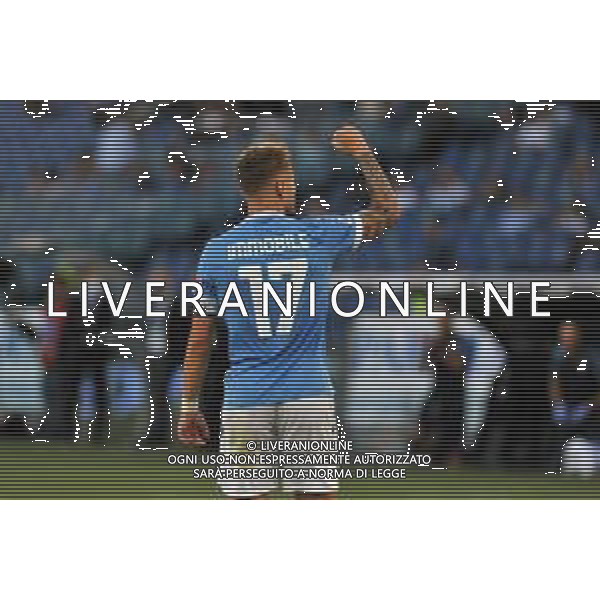 Lazio vs Cagliari Campionato Serie A TIM - 4 giornata Stadio Olimpico - Roma 19-09-2021 nella foto Esultanza Ciro Immobile dopo il gol ©Federico Gaetano/ AGENZIA ALDO LIVERANI SAS