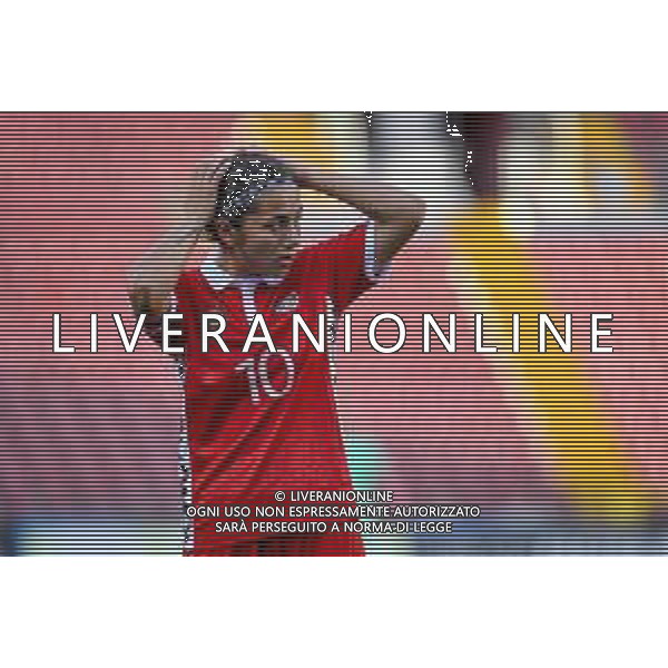 GriffoniE/LMedia - Women&#39;s World Cup 2023 Qualifiers - Italy vs Moldova - FIFA World Cup 17 September 2021 - Nereo Rocco stadium, Trieste, Italy Photo showing: Cristiana Girelli (Italy) @GriffoniE/LMedia AG ALDO LIVERANI SAS