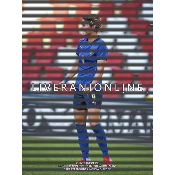 GriffoniE/LMedia - Women&#39;s World Cup 2023 Qualifiers - Italy vs Moldova - FIFA World Cup 17 September 2021 - Nereo Rocco stadium, Trieste, Italy Photo showing: Valentina Giacinti (Italy) @GriffoniE/LMedia AG ALDO LIVERANI SAS