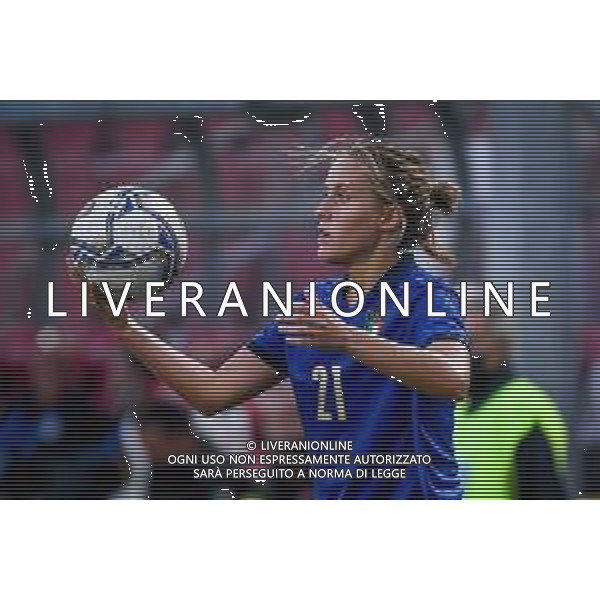 GriffoniE/LMedia - Women&#39;s World Cup 2023 Qualifiers - Italy vs Moldova - FIFA World Cup 17 September 2021 - Nereo Rocco stadium, Trieste, Italy Photo showing: Valentina Cernoia (Italy) @GriffoniE/LMedia AG ALDO LIVERANI SAS