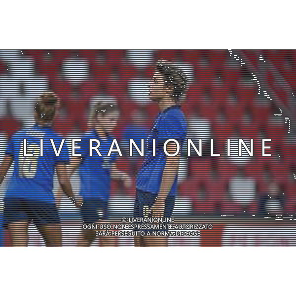 GriffoniE/LMedia - Women&#39;s World Cup 2023 Qualifiers - Italy vs Moldova - FIFA World Cup 17 September 2021 - Nereo Rocco stadium, Trieste, Italy Photo showing: Valentina Giacinti (Italy) @GriffoniE/LMedia AG ALDO LIVERANI SAS