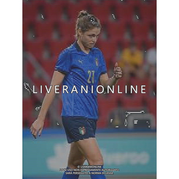 GriffoniE/LMedia - Women&#39;s World Cup 2023 Qualifiers - Italy vs Moldova - FIFA World Cup 17 September 2021 - Nereo Rocco stadium, Trieste, Italy Photo showing: Cecilia Salvai (Italy) @GriffoniE/LMedia AG ALDO LIVERANI SAS