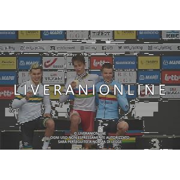 20-09-2021 World Championships U23 Cronometro; 2021, Danimarca; 2021, Australia; 2021, Belgium; Price-pejtersen, Johan; Plapp, Lucas; Vermeersch, Florian; Brugge; ©SIROTTI/ AGENZIA ALDO LIVERANI SAS