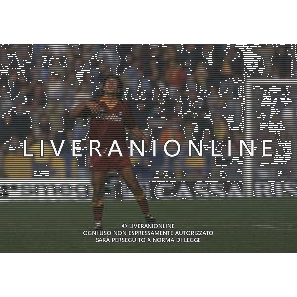 RETROSPETTIVA FABRIZIO DI MAURO CALCIATORE NELLA FOTO FABRIZIO DI MAURO CON LA MAGLIA DELLA ROMA CALCIO AG ALDO LIVERANI SAS