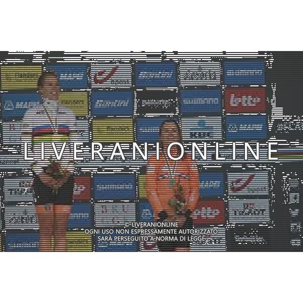 20-09-2021 World Championships Elite Women Cronometro; 2021, Olanda; Van Dijk, Ellen; Van Vleuten, Annemiek; Brugge; ©SIROTTI / AGENZIA ALDO LIVERANI SAS