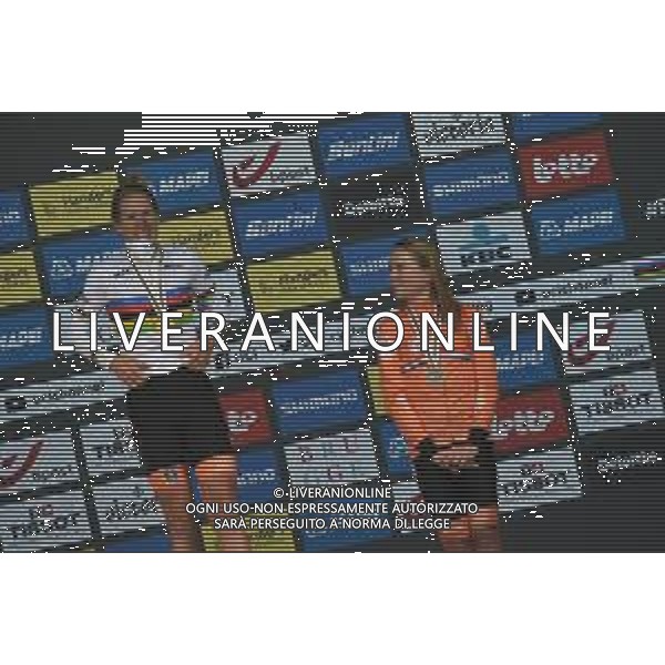 20-09-2021 World Championships Elite Women Cronometro; 2021, Olanda; Van Dijk, Ellen; Van Vleuten, Annemiek; Brugge; ©SIROTTI / AGENZIA ALDO LIVERANI SAS