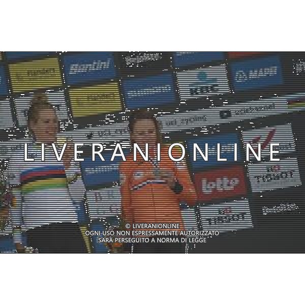 20-09-2021 World Championships Elite Women Cronometro; 2021, Olanda; Van Dijk, Ellen; Van Vleuten, Annemiek; Brugge; ©SIROTTI / AGENZIA ALDO LIVERANI SAS