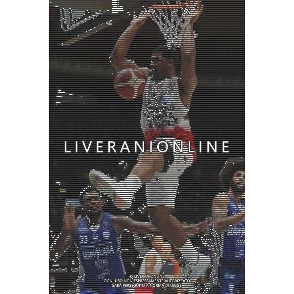 BOLOGNA 20/09/2021 Basket -Discovery + Supercoppa 2021 - Semifinale - Happy Casa Brindisi vs AIX Armani Exchange Milano - nella foto: Hines Kyle(AX Armani Exchanghe Olimpia Milano) ©Claudio Zamagni/Agenzia Aldo Liverani