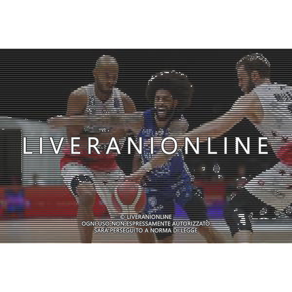 BOLOGNA 20/09/2021 Basket -Discovery + Supercoppa 2021 - Semifinale - Happy Casa Brindisi vs AIX Armani Exchange Milano - nella foto: Perkins Josh (Happy Casa Brindisi) ©Claudio Zamagni/Agenzia Aldo Liverani