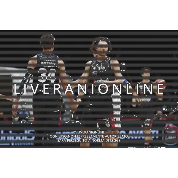 BOLOGNA 20/09/2021 Basket -Discovery + Supercoppa 2021 - Semifinale - Umana Reyers Venezia vs Segafredo Virtus Bologna - nella foto: Esultanza bologna ©Claudio Zamagni/Agenzia Aldo Liverani