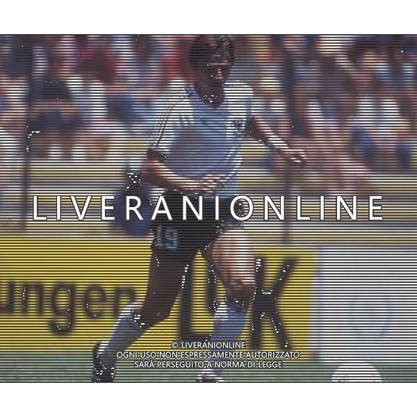 RETROSPETTIVA KLAUS ALLOFS CALCIATORE NELLA FOTO KLAUS ALLOFS CON LA MAGLIA DELLA GERMANIA OVEST AI DI CALCIO MESSICO 1986 AG ALDO LIVERANI SAS
