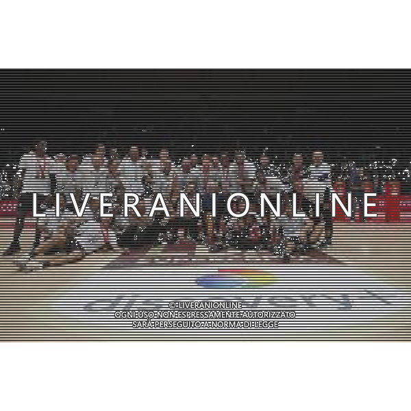 BOLOGNA 21/09/2021 Basket -Discovery + Finale Supercoppa 2021 - AIX Armani Exchange Milano vs Segafredo Virtus Bologna - nella foto: esultanza finale Virtus Bologna per la vittoria della supercoppa 2021 ©Claudio Zamagni/Agenzia Aldo Liverani