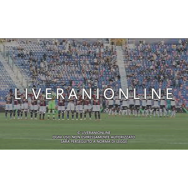 BOLOGNA - GENOA CAMPIONATO CALCIO SERIE A TIM 21.09.2021 NELLA FOTO MINUTO DI RACCOGLIMENTO PER LA SCOMPARSA DI ROMANO FOGLI ©VILLANI/AGENZIA ALDO LIVERANI SAS