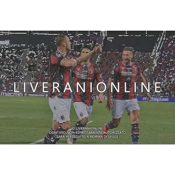 BOLOGNA - GENOA CAMPIONATO CALCIO SERIE A TIM 21.09.2021 NELLA FOTO ESULTANZA DI MARKO ARNAUTOVIC DOPO IL SUO GOL ©VILLANI/AGENZIA ALDO LIVERANI SAS