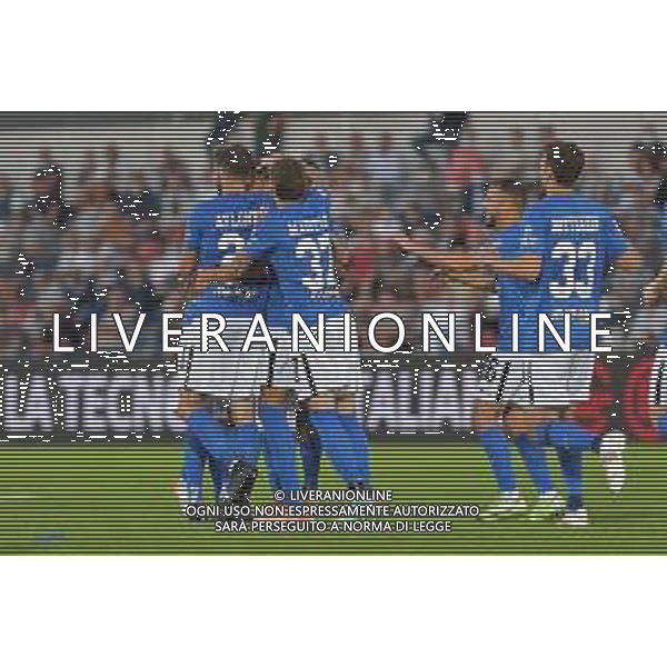 ©Alessandro Falzone/Agenzia Aldo Liverani Alessandria 21.09.2021 Stadio Giuseppe Moccagatta Alessandria vs Ascoli Serie B Stagione 2021/22 Nella foto : Esultanza gol di Collocolo Michele ©Falzone/AGENZIA ALDO LIVERANI SAS