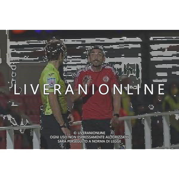 ©Alessandro Falzone/Agenzia Aldo Liverani Alessandria 21.09.2021 Stadio Giuseppe Moccagatta Alessandria vs Ascoli Serie B Stagione 2021/22 Nella foto : Moreno Longo protesta nei confronti del quarto uomo Roberto Lovison ©Falzone/AGENZIA ALDO LIVERANI SAS
