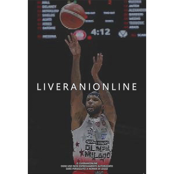 BOLOGNA 21/09/2021 Basket -Discovery + Finale Supercoppa 2021 - AIX Armani Exchange Milano vs Segafredo Virtus Bologna - nella foto: Delaney Malcom(AX Armani Exchanghe Olimpia Milano) ©Claudio Zamagni/Agenzia Aldo Liverani