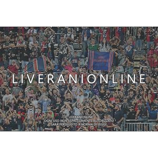 22-9-2021. Cagliari Calcio - Empoli F.C.. 5° giornata Serie A calcio 2021-2022. Italia, Sardegna, Cagliari, Stadio Unipol Domus. Salvatore Moi/Aldo Liverani s.a.s. Nella foto:Sconvolts tifosi Cagliaei Calcio in curva nord allo stadio Unipol Domus ©MOI/AGENZIA ALDO LIVERANI SAS