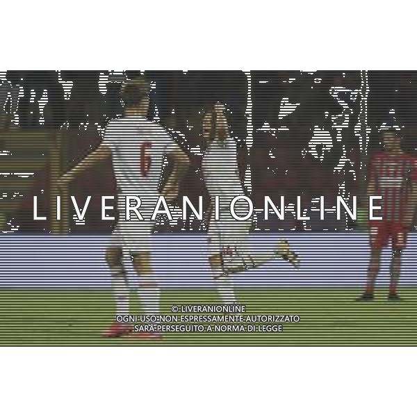 CarnabuciM/LMedia - US Cremonese vs AC Perugia - Italian Football Championship League BKT 2021/2022 22 September 2021 - Stadio Giovanni Zini, Cremona, Italy Photo showing: Francesco Lisi (Perugia) celebrates the first gol of the match @CarnabuciM/LMedia/AGENZIA ALDO LIVERANI SAS