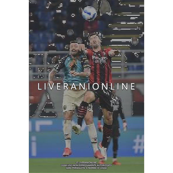 Francesco Forte (Venezia) e Alessio Romagnoli (Milan) Milan vs Venezia Campionato Serie A TIM - 5a giornata Milano 22-09-2021 Stadio Giuseppe Meazza - San Siro foto Roberto Garavaglia/ag. Aldo Liverani sas /AGENZIA ALDO LIVERANI SAS