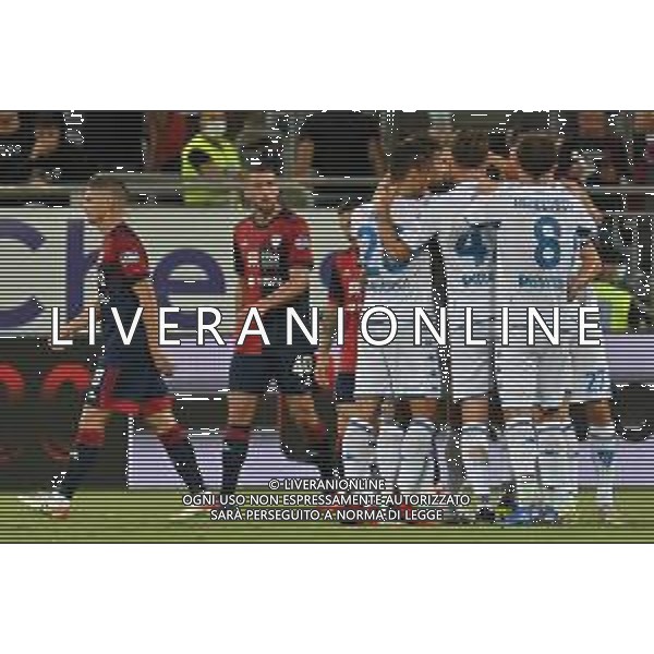 22-9-2021. Cagliari Calcio - Empoli F.C.. 5° giornata Serie A calcio 2021-2022. Italia, Sardegna, Cagliari, Stadio Unipol Domus. Salvatore Moi/Aldo Liverani s.a.s. Nella foto: gol ed esultanza di Federico Di Francesco Empoli, in trasferta contro Cagliari, 0-1 ©MOI/AGENZIA ALDO LIVERANI SAS