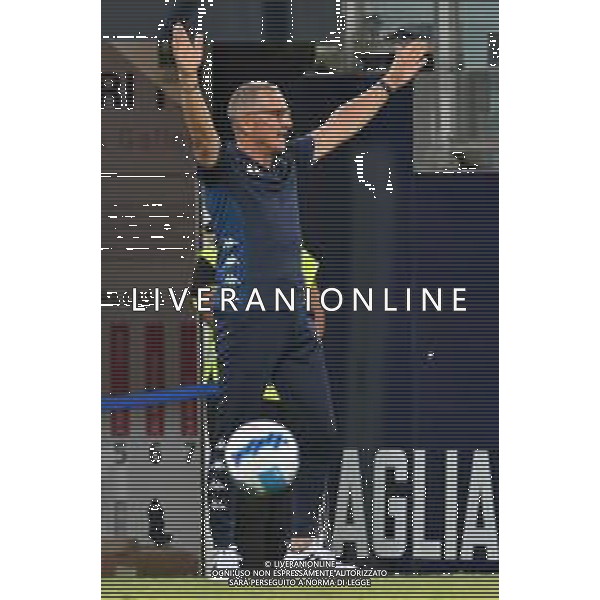 22-9-2021. Cagliari Calcio - Empoli F.C.. 5° giornata Serie A calcio 2021-2022. Italia, Sardegna, Cagliari, Stadio Unipol Domus. Salvatore Moi/Aldo Liverani s.a.s. Nella foto:Aurelio Andreazzoli allenatore Empoli ©MOI/AGENZIA ALDO LIVERANI SAS