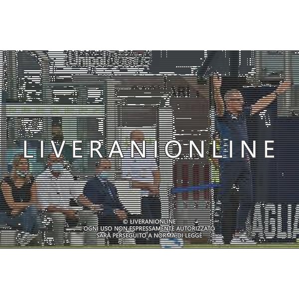22-9-2021. Cagliari Calcio - Empoli F.C.. 5° giornata Serie A calcio 2021-2022. Italia, Sardegna, Cagliari, Stadio Unipol Domus. Salvatore Moi/Aldo Liverani s.a.s. Nella foto:Aurelio Andreazzoli allenatore Empoli ©MOI/AGENZIA ALDO LIVERANI SAS