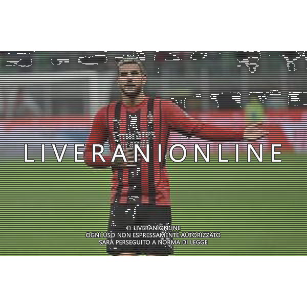 Theo Hernandez (Milan) esulta dopo il gol del 2 a 0 Milan vs Venezia Campionato Serie A TIM - 5a giornata Milano 22-09-2021 Stadio Giuseppe Meazza - San Siro foto Roberto Garavaglia/ag. Aldo Liverani sas /AGENZIA ALDO LIVERANI SAS