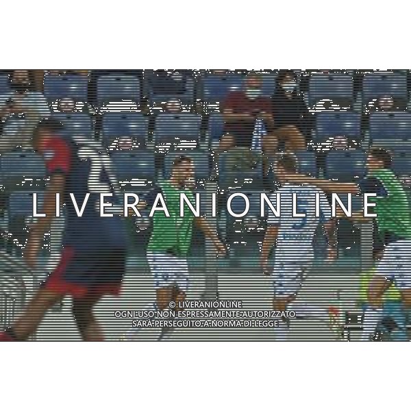 22-9-2021. Cagliari Calcio - Empoli F.C.. 5° giornata Serie A calcio 2021-2022. Italia, Sardegna, Cagliari, Stadio Unipol Domus. Salvatore Moi/Aldo Liverani s.a.s. Nella foto: gol ed esultanza empoli di Leo Stulac Empoli contro Cagliari in trasferta 0-2 ©MOI/AGENZIA ALDO LIVERANI SAS