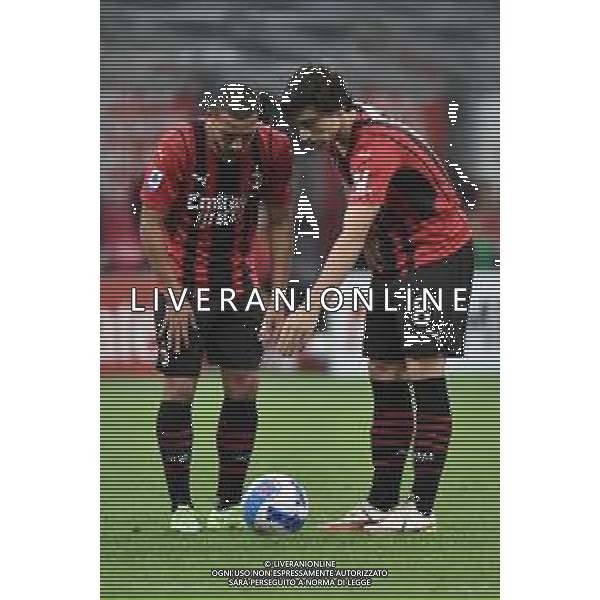 Ismael Bennacer (Milan) SX e Sandro Tonali (Milan) DX Milan vs Venezia Campionato Serie A TIM - 5a giornata Milano 22-09-2021 Stadio Giuseppe Meazza - San Siro foto Roberto Garavaglia/ag. Aldo Liverani sas