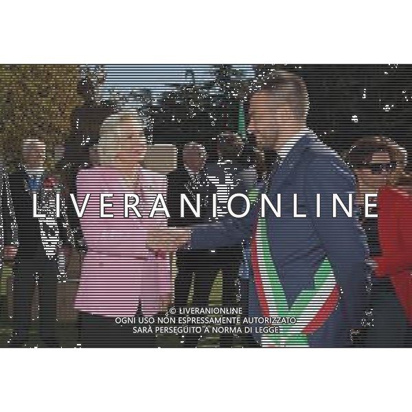 IMOLA 23 09 2021 IL BUSTO DEL GENERALE POLACCO WLADYSLAW ANDERS E STATO SCOPERTO QUESTA MATTINA CON LA PRESENZA DELLA SUA FIGLIA AMBASCIATRICE IN ITALIA ANNA MARIA ANDERS E IL SINDACO DI IMOLA MARCO PANIERI NELLA FOTO DA SINISTRA SINDACO MARCO PANIERI AMBASCIATRICDE ANNA MARIA ANDERS FOTO GIANNI SANNA-AG ALDO LIVERANI SAS