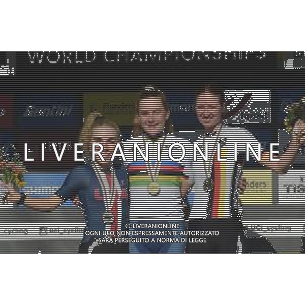 25-09-2021 World Championships Junior Women; 2021, Great Britain; 2021, Usa; 2021, Germany; Backstedt, Zoe; Schmid, Kaia; Riedmann, Linda; Leuven; ©SIROTTI/AGENZIA ALDO LIVERANI SAS