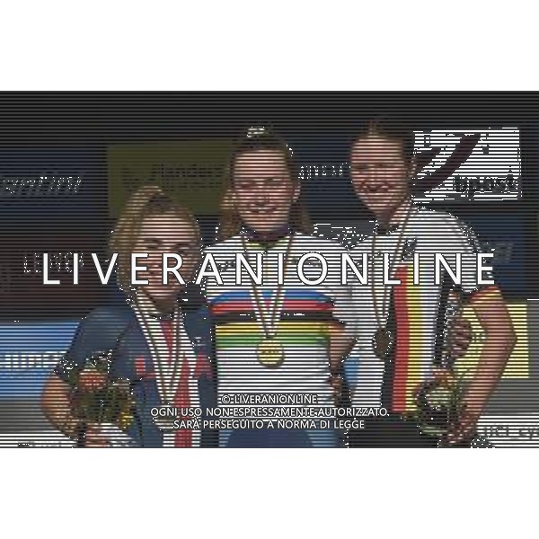 25-09-2021 World Championships Junior Women; 2021, Great Britain; 2021, Usa; 2021, Germany; Backstedt, Zoe; Schmid, Kaia; Riedmann, Linda; Leuven; ©SIROTTI/AGENZIA ALDO LIVERANI SAS