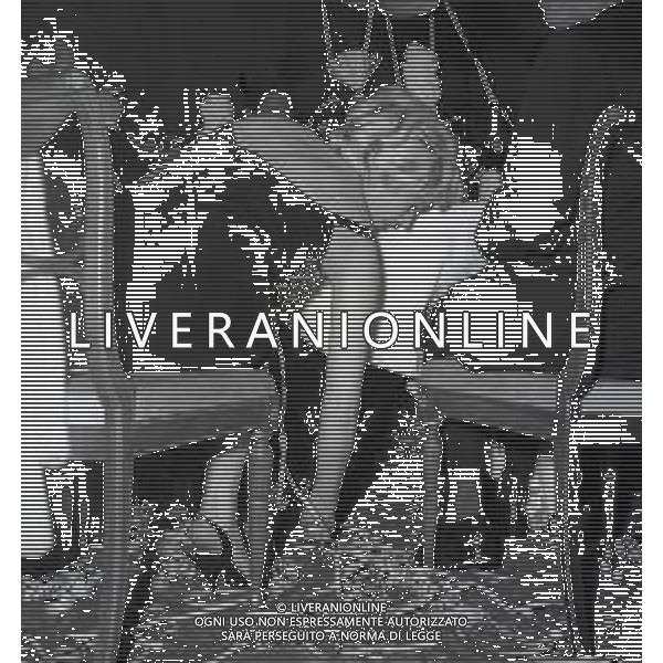 RETROSPETTIVA ANITA EKBERG ATTRICE NELLA FOTO ANITA EKBERG AL CARNEVALE DI VIAREGGIO NELL\'ANNO 1959 AG ALDO LIVERANI SAS