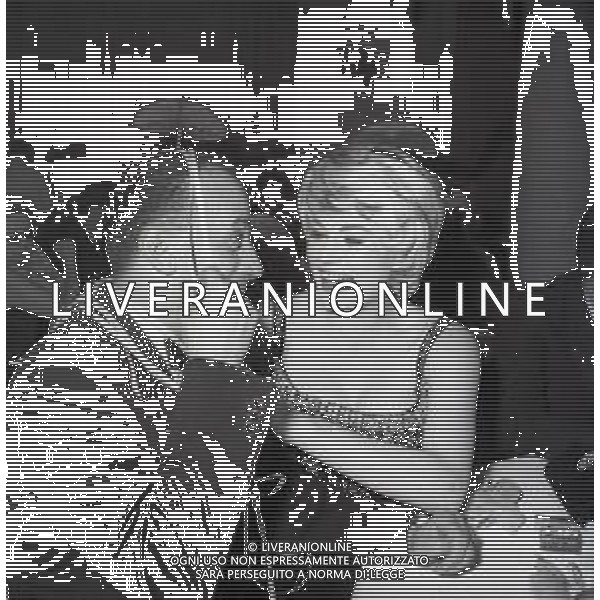 RETROSPETTIVA ANITA EKBERG ATTRICE NELLA FOTO ANITA EKBERG AL CARNEVALE DI VIAREGGIO NELL\'ANNO 1959 AG ALDO LIVERANI SAS