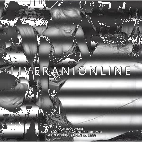 RETROSPETTIVA ANITA EKBERG ATTRICE NELLA FOTO ANITA EKBERG AL CARNEVALE DI VIAREGGIO NELL\'ANNO 1959 AG ALDO LIVERANI SAS