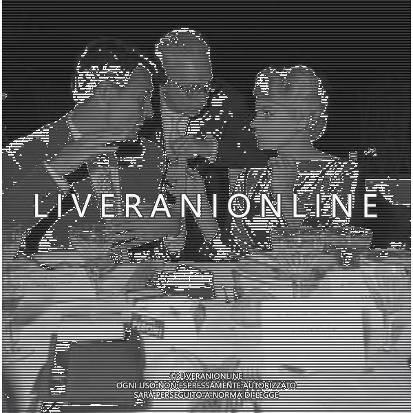 RETROSPETTIVA ANITA EKBERG ATTRICE NELLA FOTO ANITA EKBERG CON FRANCO SILVA NELL\'ANNO 1960 A ROMA AG ALDO LIVERANI SAS