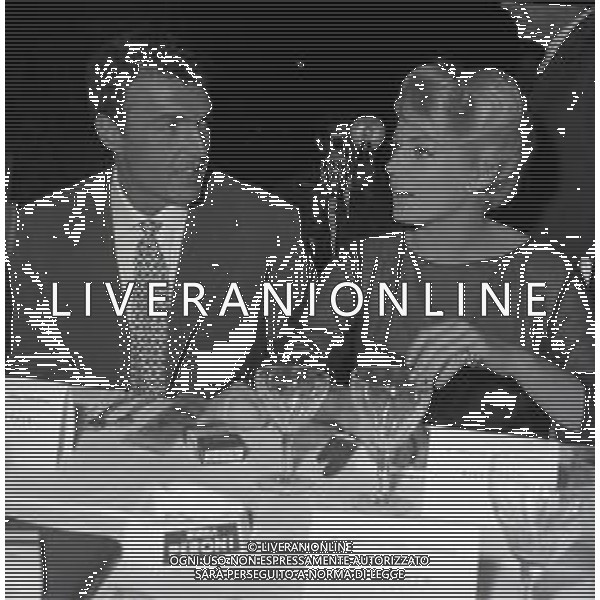 RETROSPETTIVA ANITA EKBERG ATTRICE NELLA FOTO ANITA EKBERG CON FRANCO SILVA NELL\'ANNO 1960 A ROMA AG ALDO LIVERANI SAS