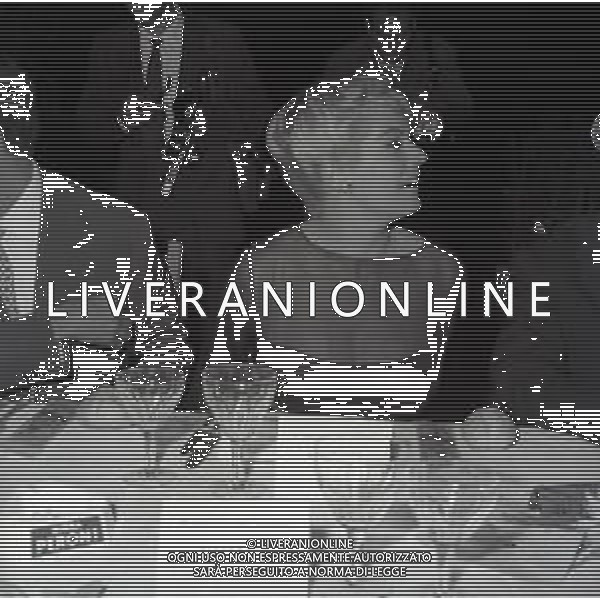 RETROSPETTIVA ANITA EKBERG ATTRICE NELLA FOTO ANITA EKBERG CON FRANCO SILVA NELL\'ANNO 1960 A ROMA AG ALDO LIVERANI SAS