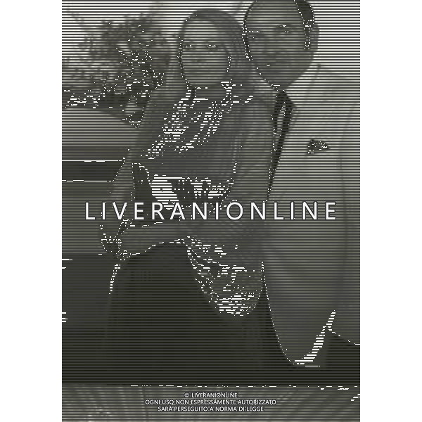 RETROSPETTIVA ANITA EKBERG ATTRICE NELLA FOTO ANITA EKBERG A CANNES NELL\'ANNO 1978 CON IL FIDANZATO AG ALDO LIVERANI SAS  